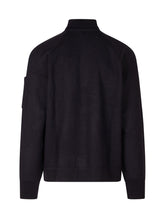 C.P. COMPANY - Merino Wool High Neck Sweater - Blue - LIDIASHOPPING® - Official Website