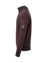 C.P. COMPANY - Felpa con Collo Alto e Zip - Rosso - LIDIASHOPPING® - Official Website