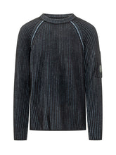 C.P. COMPANY - Felpa Girocollo a Coste - Blu - LIDIASHOPPING® - Official Website