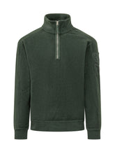 C.P. COMPANY - Felpa con Collo Alto e Zip - Verde - LIDIASHOPPING® - Official Website