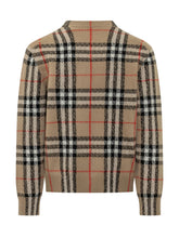BURBERRY - Dolcevita con Motivo Geometrico a Rombi - Marrone - LIDIASHOPPING® - Official Website