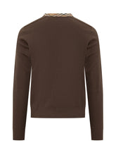 BURBERRY - Maglia Michael Girocollo - Marrone - LIDIASHOPPING® - Official Website