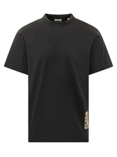 BURBERRY - Seth T-shirt con Inserto Laterale - Nero - LIDIASHOPPING® - Official Website