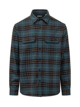 BURBERRY - Camicia Cadoc a Quadri con Tasche - Blu - LIDIASHOPPING® - Official Website