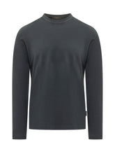 ZANONE - Maglia Girocollo con Bordi a Coste - Blu - LIDIASHOPPING® - Official Website