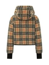 BURBERRY - Fiona Hooded Jacket with Check Pattern - Beige - LIDIASHOPPING® - Official Website
