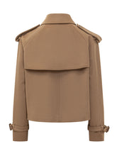 BURBERRY - Giacca Mayfair Corta Doppiopetto - Marrone - LIDIASHOPPING® - Official Website