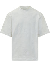 CASABLANCA - T-shirt con Maxi Grafica Geometrica - Bianco - LIDIASHOPPING® - Official Website
