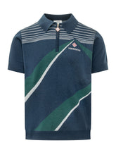 CASABLANCA - Polo Pyramid a Maniche Corte - Blu - LIDIASHOPPING® - Official Website