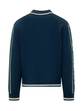 CASABLANCA - Giacca Pyramid con Zip e Motivi Grafici - Blu - LIDIASHOPPING® - Official Website