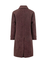 BRERAS - Cappotto Lungo con Motivo Spigato - Viola - LIDIASHOPPING® - Official Website