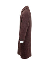 BRERAS - Cappotto Lungo con Motivo Spigato - Viola - LIDIASHOPPING® - Official Website