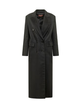 MAX MARA STUDIO - Cappotto a Vestaglia con Tasche Applicate - Nero - LIDIASHOPPING® - Official Website