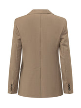 MAX MARA STUDIO - Giacca Doppiopetto con Revers - Beige - LIDIASHOPPING® - Official Website