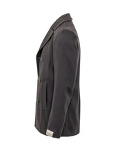 CORNELIANI - Cappotto Doppiopetto con Ampi Revers - Blue - LIDIASHOPPING® - Official Website
