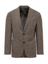CORNELIANI - Blazer Microfantasia con Tasche Applicate - Marrone - LIDIASHOPPING® - Official Website