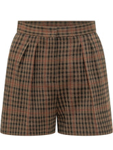 MAX MARA - Shorts con Motivo a Quadri - Marrone - LIDIASHOPPING® - Official Website