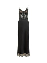 SELF-PORTRAIT - Abito Midi con Corpetto in Pizzo - Nero - LIDIASHOPPING® - Official Website