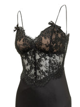 SELF-PORTRAIT - Abito Midi con Corpetto in Pizzo - Nero - LIDIASHOPPING® - Official Website