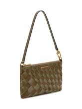 MICHAEL MICHAEL KORS - Pochette Jet Set Intrecciata con Cinturino - Verde - LIDIASHOPPING® - Official Website