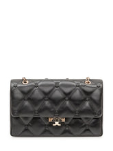TORY BURCH - Bunny Knot Quilted Shoulder Bag - Black - LIDIASHOPPING® - Official Website
