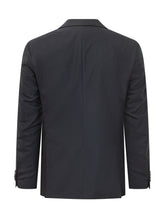 CORNELIANI CC COLLECTION - Blazer Monopetto con Tasche a Patta - Blu - LIDIASHOPPING® - Official Website