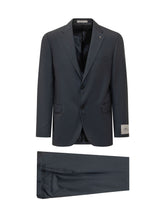 CORNELIANI CC COLLECTION - Single Breasted Suit with Trousers - Blue - LIDIASHOPPING® - Official Website