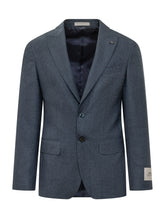 CORNELIANI CC COLLECTION - Completo Due Pezzi con Trama Sottile - Blu - LIDIASHOPPING® - Official Website
