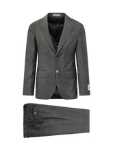 CORNELIANI CC COLLECTION - Completo Due Pezzi con Motivo Micro - Nero - LIDIASHOPPING® - Official Website