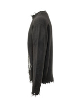 GCDS - Maglione Webnet con Ricamo Lettering - Nero - LIDIASHOPPING® - Official Website