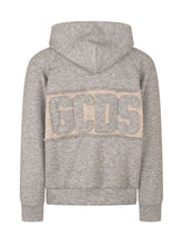GCDS - Giacca con Cappuccio e Logo sul Petto - Grigio - LIDIASHOPPING® - Official Website