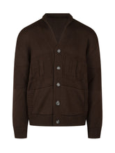 GCDS - Cardigan con Scritta in Rilievo - Marrone - LIDIASHOPPING® - Official Website