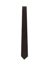 TOM FORD - Cravatta con Micro Motivo Geometrico - Nero - LIDIASHOPPING® - Official Website