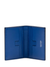 TOM FORD - Folding Card Holder with Embossed Motif - Blue - LIDIASHOPPING® - Official Website