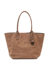 HOGAN - Address Shopping Bag with Embossed Lettering - Green - LIDIASHOPPING® - Official Website