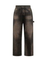 BARROW - Wide Leg Jeans - Brown - LIDIASHOPPING® - Official Website