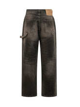 BARROW - Wide Leg Jeans - Brown - LIDIASHOPPING® - Official Website