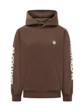 BARROW - Felpa con Cappuccio e Stampa sulle Maniche - Marrone - LIDIASHOPPING® - Official Website