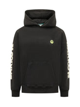 BARROW - Felpa con Cappuccio e Logo Applicato - Nero - LIDIASHOPPING® - Official Website
