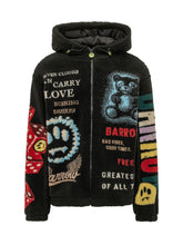 BARROW - Hooded Jacket with Graphics - Black - LIDIASHOPPING® - Official Website