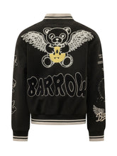 BARROW - Bomber Jacket with Graphic Embroidery - Black - LIDIASHOPPING® - Official Website