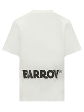 BARROW - T-shirt with Face Patch - White - LIDIASHOPPING® - Official Website