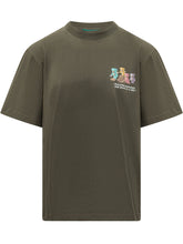 BARROW - T-shirt con Piccola Grafica di Orsetti - Verde - LIDIASHOPPING® - Official Website
