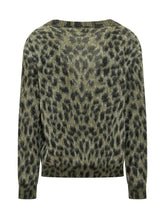 LANEUS - Cardigan con Motivo Animalier - Verde - LIDIASHOPPING® - Official Website