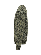 LANEUS - Cardigan con Motivo Animalier - Verde - LIDIASHOPPING® - Official Website