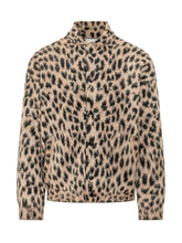 LANEUS - Giacca in Maglia con Motivo Animalier - Marrone - LIDIASHOPPING® - Official Website