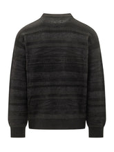 LANEUS - Maglione Girocollo con Motivo a Fasce - Nero - LIDIASHOPPING® - Official Website