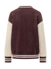 LANEUS - Bomber in Maglia con Maniche a Contrasto - Viola - LIDIASHOPPING® - Official Website