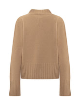 LANEUS - Maglione Boxy con Collo Alto - Marrone - LIDIASHOPPING® - Official Website