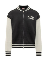 KENZO - Cardigan con Zip e Dettagli a Righe - Nero - LIDIASHOPPING® - Official Website